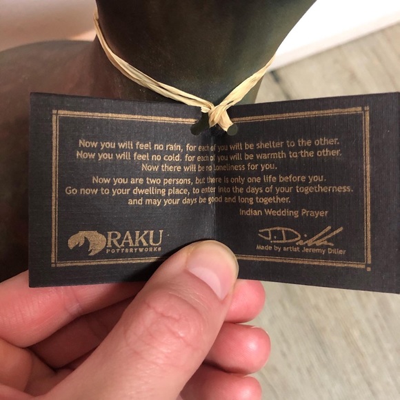 Raku-Jeremy Diller wedding vase - Picture 2 of 3